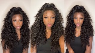 Perfect Lace Melt + Wand Curls On Deep Wave Wig | Alipearl Hair