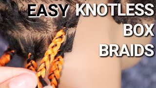 How To Do Knotless Box Braids (Easy To See)