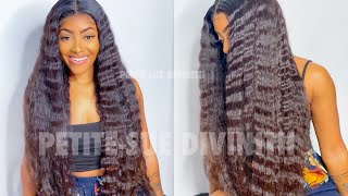 Soft Crimps On A 30" Lace Front Wig Ft. Tinashe Hair  | Petite-Sue Divinitii
