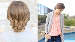 The Woven Updo | Cute Girls Hairstyles
