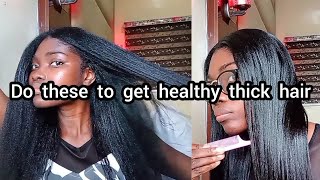 9 Tips To Get Healthy Thick Hair // How To Get Healthy Thick Relaxed Hair // Hairlistabomb