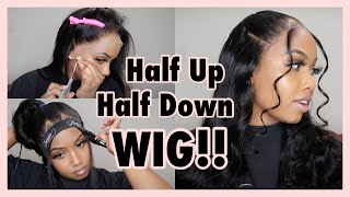 Half Up Half Down With Bangs || Frontal Wig Install Ft. Luvme Hair Company