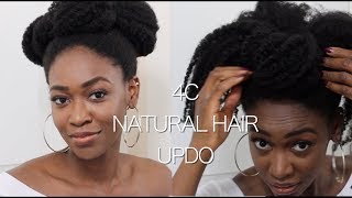 4C Natural Hairstyles | The Tuck-And-Go Updo