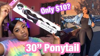 $10 30" Deep Part Ponytail