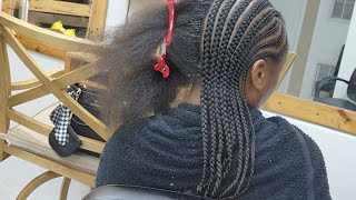 Braiding Long Natural Hair For Protective Styling