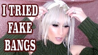 I Tried A Fake Fringe And This Is What I Learnt || W/ Irresistible Me Clip On Bangs
