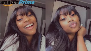 How To Apply A None Lace Wig | Amazon Prime Ft. Jaja Hair