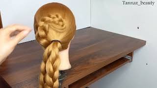 Easy Hairstyle Beautiful For Wedding Bridal || Easy Updos  For Long Hair For Beginners