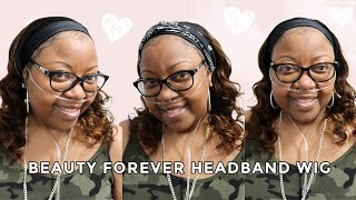 Gorgeous Ombre Headband Wig | No Lace No Glue No Work Needed Great For Summer Ft Beauty Forever Hair
