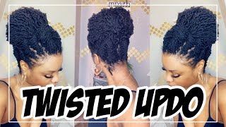 Sisterlocks - Easy Twisted Updo | Drknlvely