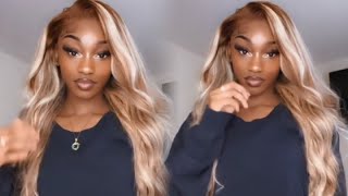 Must Have! Gorgeous Blonde Highlight Wig Install For Everyone#Alipearlhair