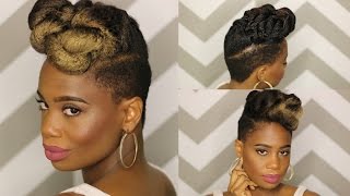 Janelle Monae Inspired Updo Using Clip-Ins From Knappy Hair Extensions | Misskenk