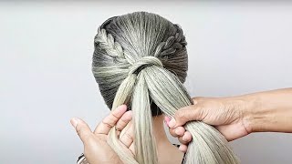 French Braid Ponytail Hairstyle For Long Hair Style | Hairstyle For Girls