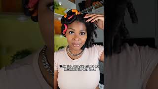 How To Use Flex Grip Rollers On Natural Hair  #Flexirods #Shorts #Naturalhairstyles #Rollerset