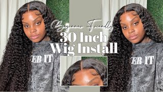 *Beginner Friendly* 30 Inch Water Wave Wig Install | Ft. Isee Hair