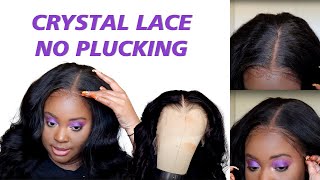 New Crystal Lace!!! Skin Melted Hairline | Pre Bleached+Pre Plucked| 2In1  Ft. Geniuswigs
