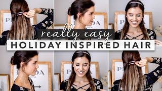 Holiday Inspired Hairstyles: Perfect For Fine Or Thin Hair | By Erin Elizabeth