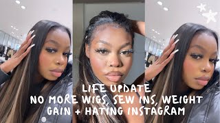 Ccgrwm Life Update | Dating In 2022, No More Wigs, Tape Ins/Sew Ins, Weight Gain After 25