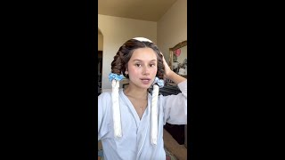 How To Heatless Curls Overnight #Shorts #Cocoandeve