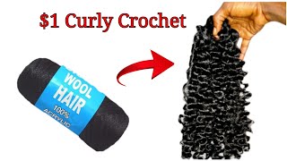 How To Make Curly Crochet Hair Using Brazilian Wool