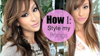 How To Style Your Bangs!!! Easy!