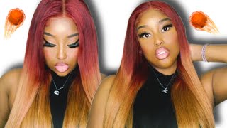 *New* 27 Ombre Honey Blonde Lace Wig Under $200! Ft. Megalookhair #Megalookhair #Ombrehair #Install