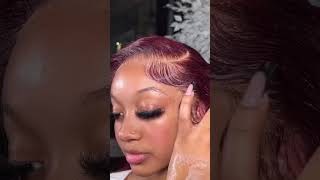 Straight Lace Front Wig#99J Is The Color You Should Try For Fall#Wigs #Lacewigs #Frontal #Wiginstall