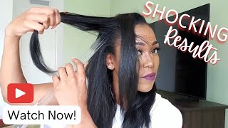 9 Months Stretch Relaxed Hair Length Check| Shocking Results