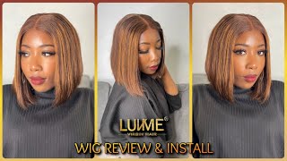Bob Wig Review & Install | Chestnut Brown Highlights Perfect For Autumn/Fall | Luvmehair