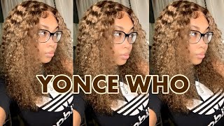 Jerry Curl Honey Blonde Frontal Wig Install  | Unice Hair