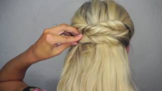 Easy Twisted Updo With Luxy Hair Extensions