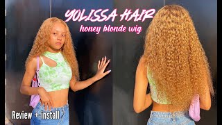 Try It! Watch Stylist Slay My First Honey Blonde Water Wave Wig Ft Yolissa Hair