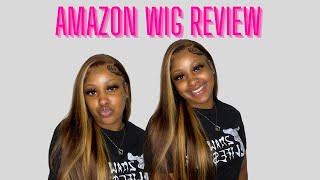 Amazon Hair Review | Brown Highlighted Wig