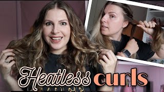 Easiest Heatless Curls // No Gadgets + Wearable Hairstyle You Can Sleep With // Long Natural Hair