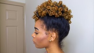 3 Minute?!? Holiday Updo On Natural Hair