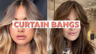 How To Style Curtain Bangs At Home Like A Professional Hairstylist