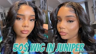 50$ Wig Slay Juniper | Pluck Synthetic Wigs| How To Make Synthetic Wig Look Human| Just4Kira