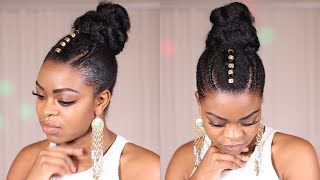 Quick Natural Hair Updo!!! (Protective Style****)