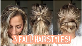 3 Trendy, Easy, Every Day Fall Hairstyles - Medium & Long Hairstyles
