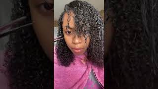 Girl Cut Curly Bangs Challenge  Natural 3C Hair! | #Ulahair