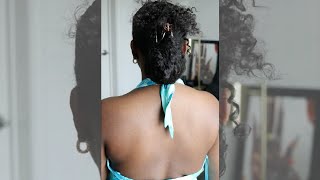 Easy & Cute Claw Clip Hairstyle Updo On Natural Hair For The Win !