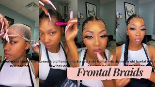  Cool Frontal Braid Hairstyles, Yay Or Nay? Stitch Braids With Old Lace Frontal | #Elfinhair