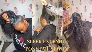 Invisible Slick Ponytail | Details & Friendly Totuorial Of High Ponytail #Elfin Hair
