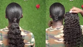 "16 Inch" Affordable N Easy Instant Wrap Ponytail| Ft. Inches Of Envy