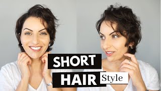 How To Curl Short, Fine, Thin Hair | Short Hair Style Tutorial | Growing Out A Pixie | Lina Waled