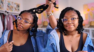 Do This Hairstyle When You Need A Break | Short & Chunky Passion Twists | Blake Jael