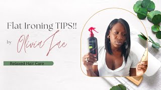Relaxed Hair Care: Flat Ironing Tips!! (2022)