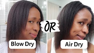 How To: Step By Step Relaxed Hair Air Drying Tutorial | Shampoo | Conditioner