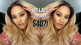 *New* Transparent Lace For Under $40?!  Outre Melted Hairline Hd Lace Front Wig- Kamiyah