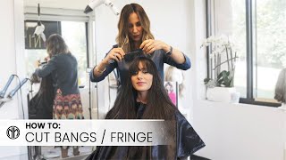 Dini Wigs || How To Cut Basic Bangs